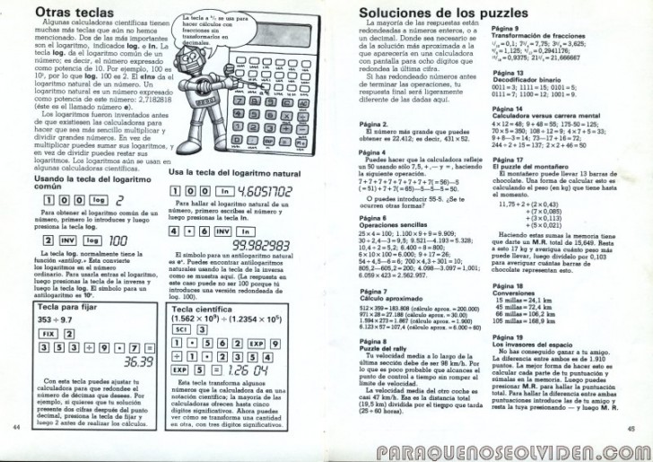coleccion electronica calculadoras 44-45