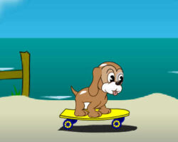 Juego de skateboard con perrito juego-skateboard-perrito