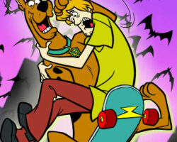Juego de snowboard con Scooby juego-snowboard-scooby