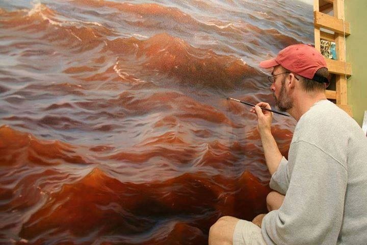 Matthew Cornell pintura mar