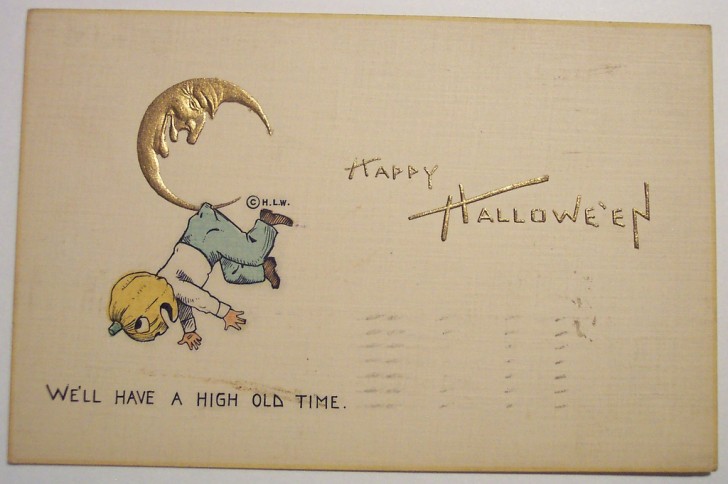 Postal Halloween retro 014