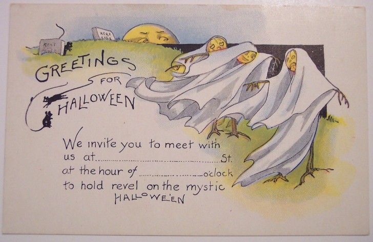 Postal Halloween retro 117