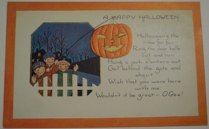 Postal Halloween vintage 030