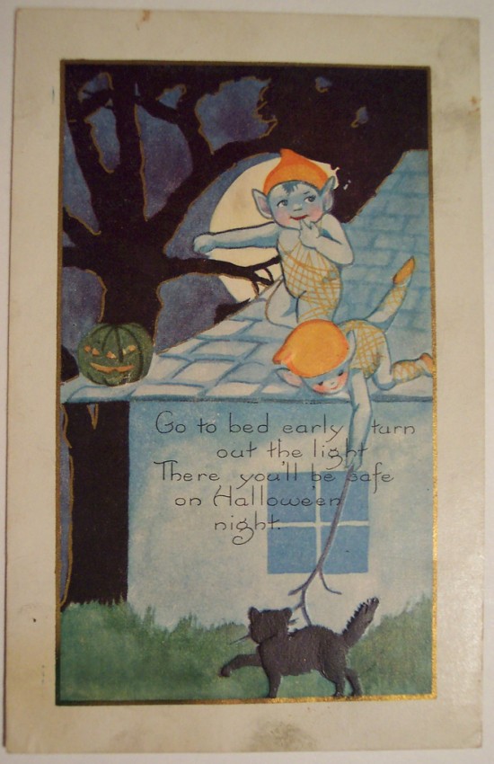 Postal Halloween vintage 034