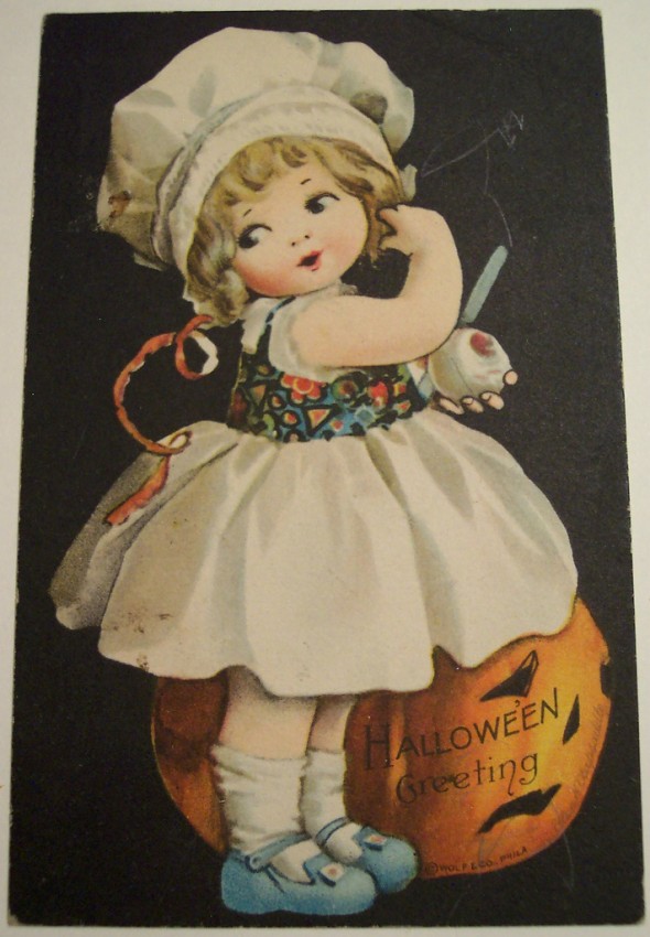 Postal Halloween vintage 074