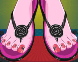Juego de pintar las uñas con Monster High juego-pedicura-monster