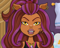 Maquillaje para Clawdeen de Monster High maquillaje-clawdeen-monster-high-ghoul