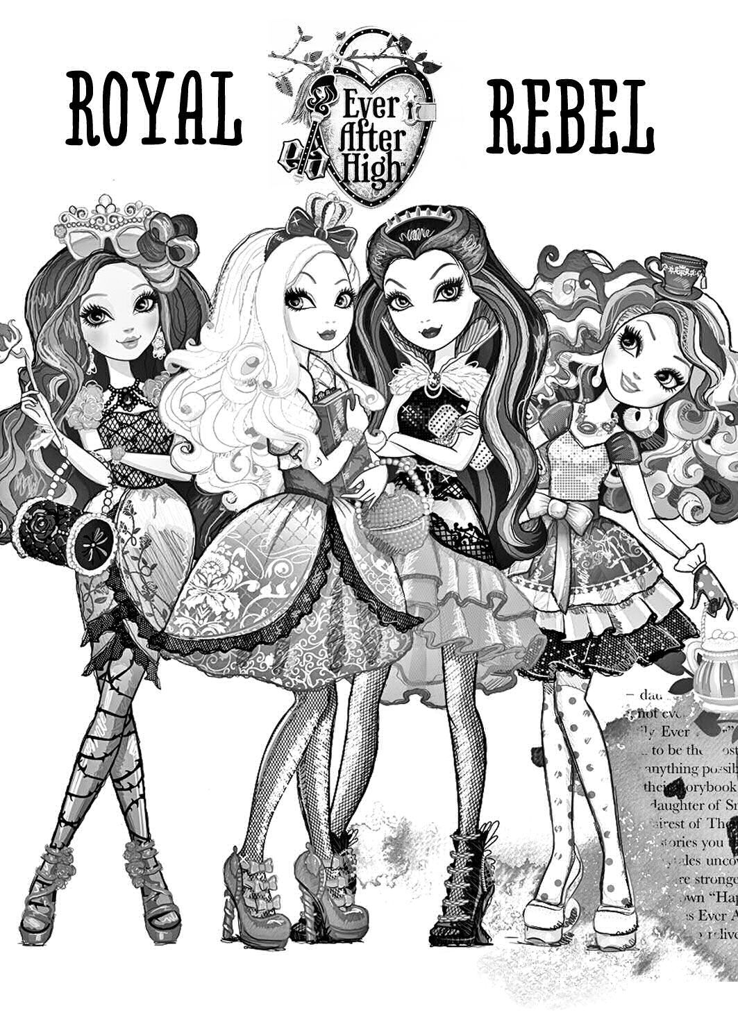 ever after high dibujo