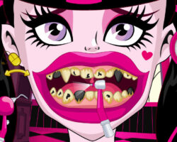 Juego de blanqueamiento dental con Draculaura juego-blanqueamiento-dental-draculaura