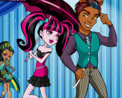 Juego de moda con Draculaura y Clawd juego-moda-draculaura-clawd
