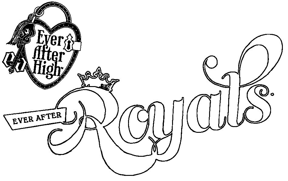 pintar ever after high logo royals