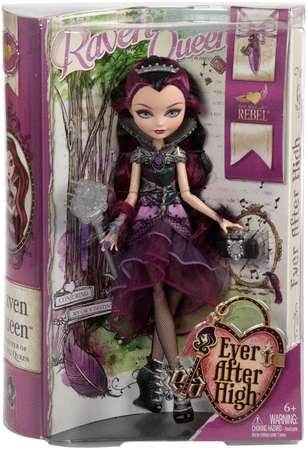 raven queen muneca caja