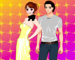 Juego de vestidos y maquillar a Bella y Jack juego-vestidos-maquillar-bella-jack