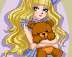 Dibujo de Blondie Lockes para pintar blondie lockes