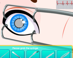 Juego en la operación de cataratas a Cenicienta juego operar ojos