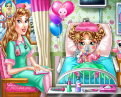 Juego en el hospital de la gripe juegos bebe enfermo