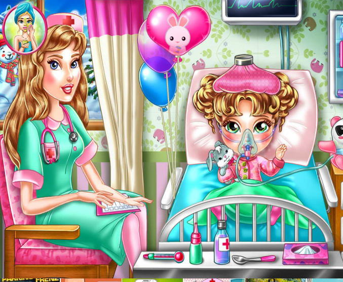 juegos bebe enfermo
