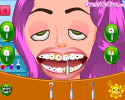 Juego con el medico dentista de Rapunzel juegos limpieza dientes