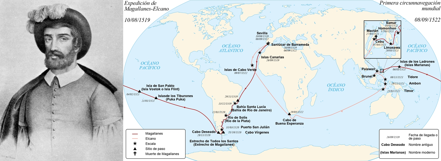 mapa magallanes elcano