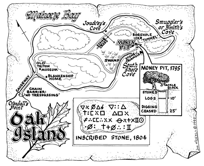 mapa isla oak