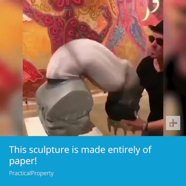 figura escultura papel