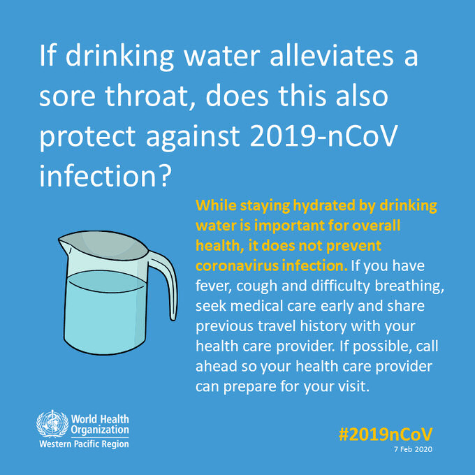 beber agua coronavirus covid-19